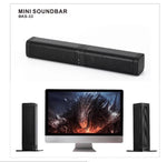 Soundbar Sem Fios para TV BKS-33 5.0, Suporta TF, Removível e Ligável, Efeito Estéreo 3D
