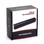Soundbar Sem Fios para TV BKS-33 5.0, Suporta TF, Removível e Ligável, Efeito Estéreo 3D
