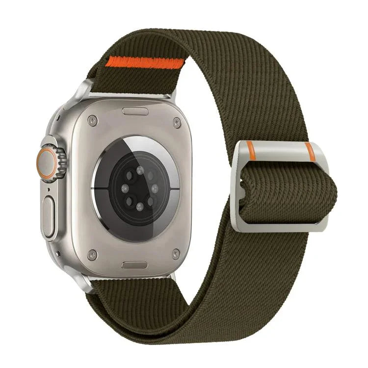 Pulseira de Relógio em Nylon com Fivela Mecânica Watchman, Para Apple Watch 46mm / 49mm / 45mm / 44mm, Para Apple Watch 42mm / 41mm / 40mm / 38mm