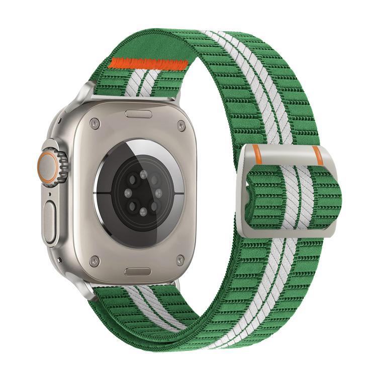 Pulseira de Relógio em Nylon com Fivela Mecânica Watchman, Para Apple Watch 46mm / 49mm / 45mm / 44mm, Para Apple Watch 42mm / 41mm / 40mm / 38mm
