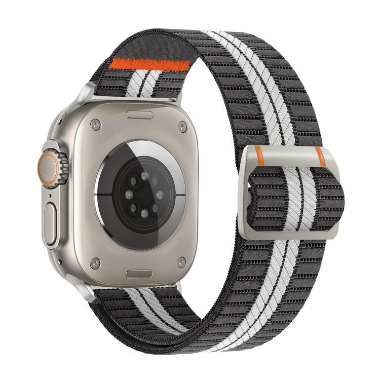 Pulseira de Relógio em Nylon com Fivela Mecânica Watchman, Para Apple Watch 46mm / 49mm / 45mm / 44mm, Para Apple Watch 42mm / 41mm / 40mm / 38mm