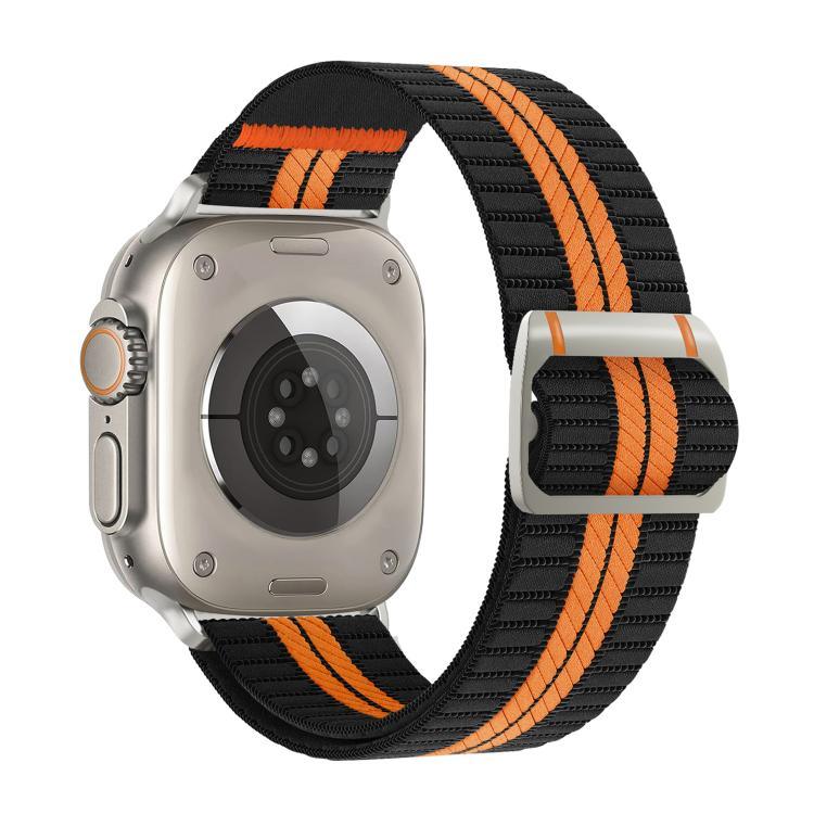 Pulseira de Relógio em Nylon com Fivela Mecânica Watchman, Para Apple Watch 46mm / 49mm / 45mm / 44mm, Para Apple Watch 42mm / 41mm / 40mm / 38mm