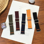 Pulseira de Relógio em Nylon com Fivela Mecânica Watchman, Para Apple Watch 46mm / 49mm / 45mm / 44mm, Para Apple Watch 42mm / 41mm / 40mm / 38mm