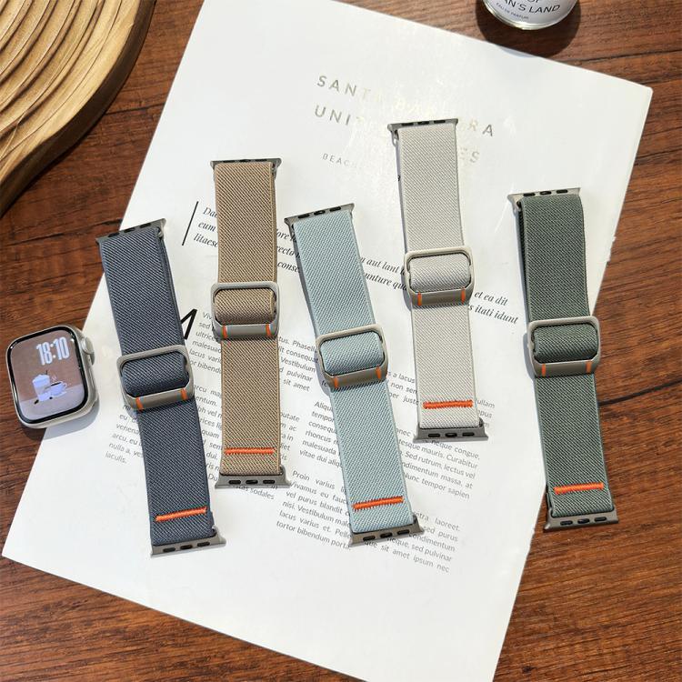 Pulseira de Relógio em Nylon com Fivela Mecânica Watchman, Para Apple Watch 46mm / 49mm / 45mm / 44mm, Para Apple Watch 42mm / 41mm / 40mm / 38mm