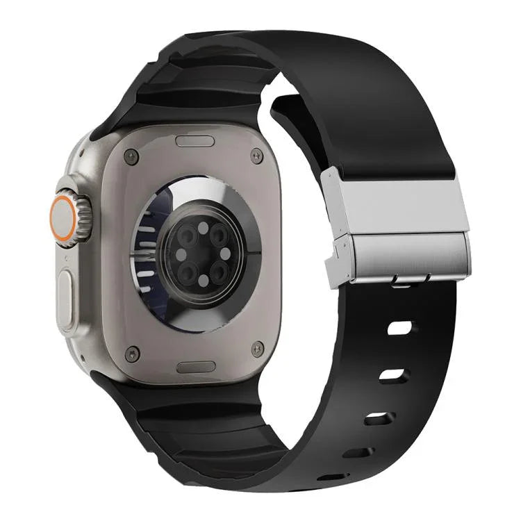 Pulseira de Relógio em Silicone com Fecho Magnético, Para Apple Watch 46mm / 49mm / 45mm / 44mm