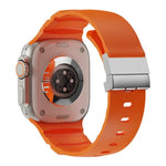 Pulseira de Relógio em Silicone com Fecho Magnético, Para Apple Watch 46mm / 49mm / 45mm / 44mm