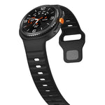 Correia de Relógio em Silicone com Fivela Invertida Ondulada, Para Samsung Galaxy Watch8 / Watch8 Classic