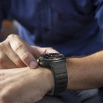 Correia de Relógio em Silicone com Fivela Invertida Ondulada, Para Samsung Galaxy Watch8 / Watch8 Classic