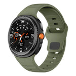 Correia de Relógio em Silicone com Fivela Invertida Ondulada, Para Samsung Galaxy Watch8 / Watch8 Classic
