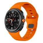 Correia de Relógio em Silicone com Fivela Invertida Ondulada, Para Samsung Galaxy Watch8 / Watch8 Classic