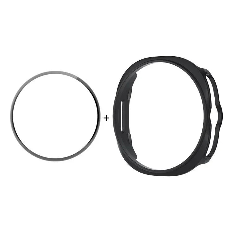 Capa de Relógio ENKAY Hat-Prince 2 em 1 de Cor Sólida em PC com Filme Suave PMMA de Cobertura Total, Para Samsung Galaxy Watch8 Classic 46mm