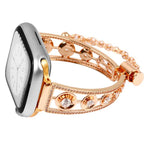 Pulseira de Relógio em Metal de Zircónio Estrela Platina, Para Apple Watch 46mm / 49mm / 45mm / 44mm, Para Apple Watch 42mm / 41mm / 40mm / 38mm