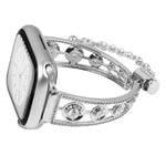 Pulseira de Relógio em Metal de Zircónio Estrela Platina, Para Apple Watch 46mm / 49mm / 45mm / 44mm, Para Apple Watch 42mm / 41mm / 40mm / 38mm