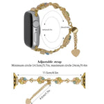 Pulseira de Relógio em Liga com Trevo de Quatro Folhas, Para Apple Watch 46mm / 49mm / 45mm / 44mm, Para Apple Watch 42mm / 41mm / 40mm / 38mm
