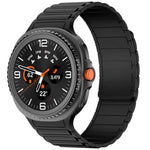 Bracelete de Silicone Magnético com Três Contas, para Samsung Galaxy Watch8 / Watch8 Classic