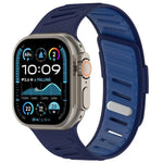 Pulseira de Relógio em Silicone Respirável Bicolor com Fivela Oblíqua, Para Apple Watch 46mm / 49mm / 45mm / 44mm