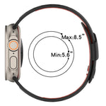Pulseira de Relógio em Silicone Respirável Bicolor com Fivela Oblíqua, Para Apple Watch 46mm / 49mm / 45mm / 44mm