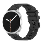 Bracelete de Silicone com Fivela Preta e Cauda Redonda, para Samsung Galaxy Watch8 / Watch8 Classic