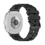 Bracelete de Silicone com Fivela Preta e Cauda Redonda, para Samsung Galaxy Watch8 / Watch8 Classic