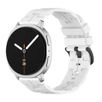 Bracelete de Silicone com Fivela Preta e Cauda Redonda, para Samsung Galaxy Watch8 / Watch8 Classic