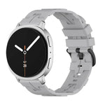 Bracelete de Silicone com Fivela Preta e Cauda Redonda, para Samsung Galaxy Watch8 / Watch8 Classic