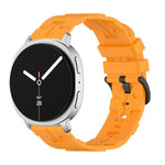 Bracelete de Silicone com Fivela Preta e Cauda Redonda, para Samsung Galaxy Watch8 / Watch8 Classic