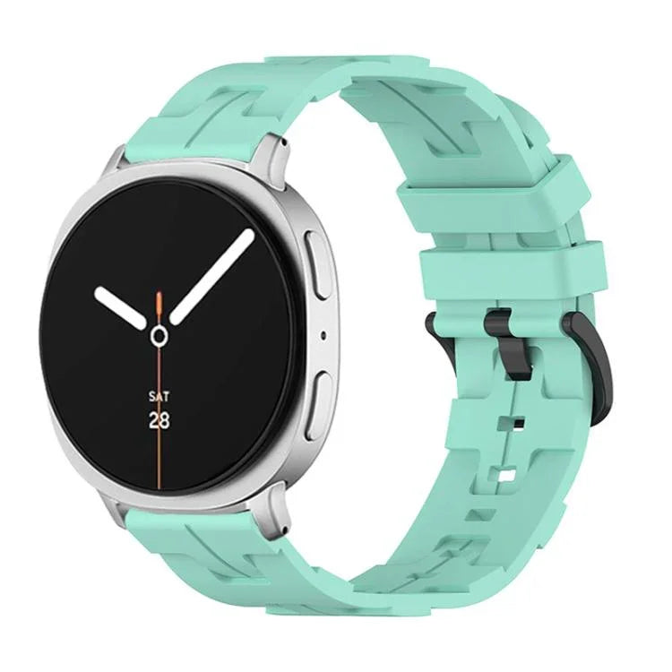 Bracelete de Silicone com Fivela Preta e Cauda Redonda, para Samsung Galaxy Watch8 / Watch8 Classic