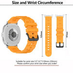 Bracelete de Silicone com Fivela Preta e Cauda Redonda, para Samsung Galaxy Watch8 / Watch8 Classic