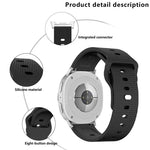Bracelete de Silicone com Fivela de Tachas e Pontos Redondos, para Samsung Galaxy Watch8 / Watch8 Classic