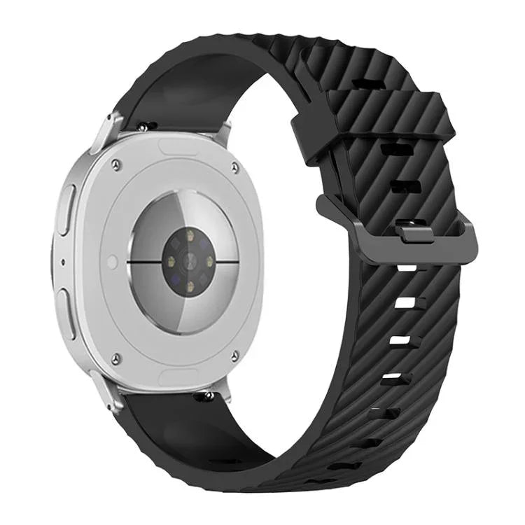 Correia de Relógio em Silicone Abeto com Fivela Preta, Para Samsung Galaxy Watch8 / Watch8 Classic