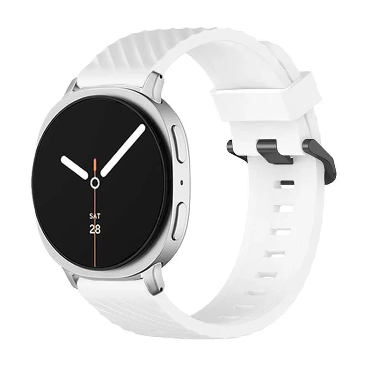 Correia de Relógio em Silicone Abeto com Fivela Preta, Para Samsung Galaxy Watch8 / Watch8 Classic
