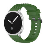 Correia de Relógio em Silicone Abeto com Fivela Preta, Para Samsung Galaxy Watch8 / Watch8 Classic