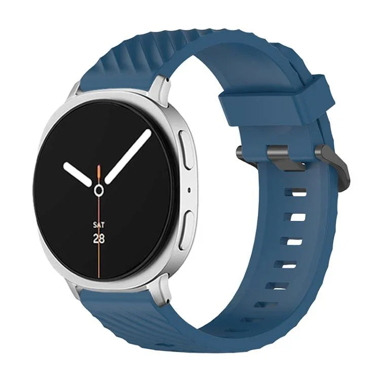 Correia de Relógio em Silicone Abeto com Fivela Preta, Para Samsung Galaxy Watch8 / Watch8 Classic