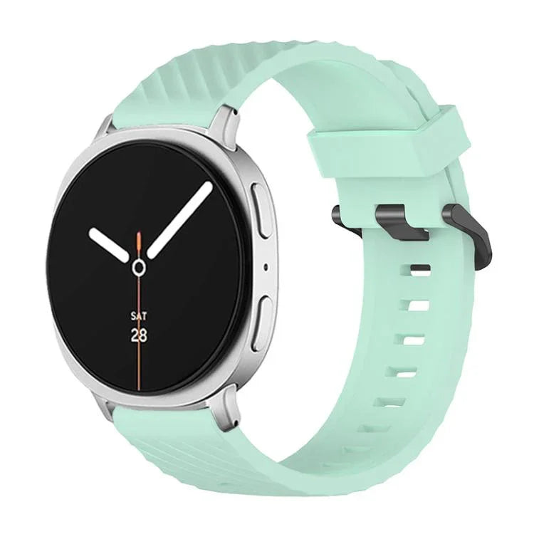 Correia de Relógio em Silicone Abeto com Fivela Preta, Para Samsung Galaxy Watch8 / Watch8 Classic