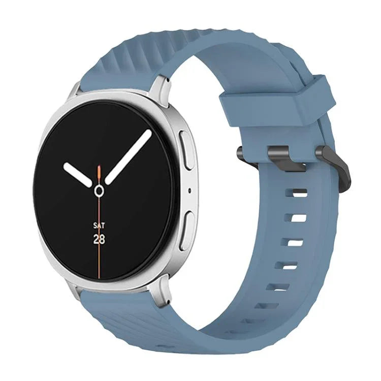 Correia de Relógio em Silicone Abeto com Fivela Preta, Para Samsung Galaxy Watch8 / Watch8 Classic