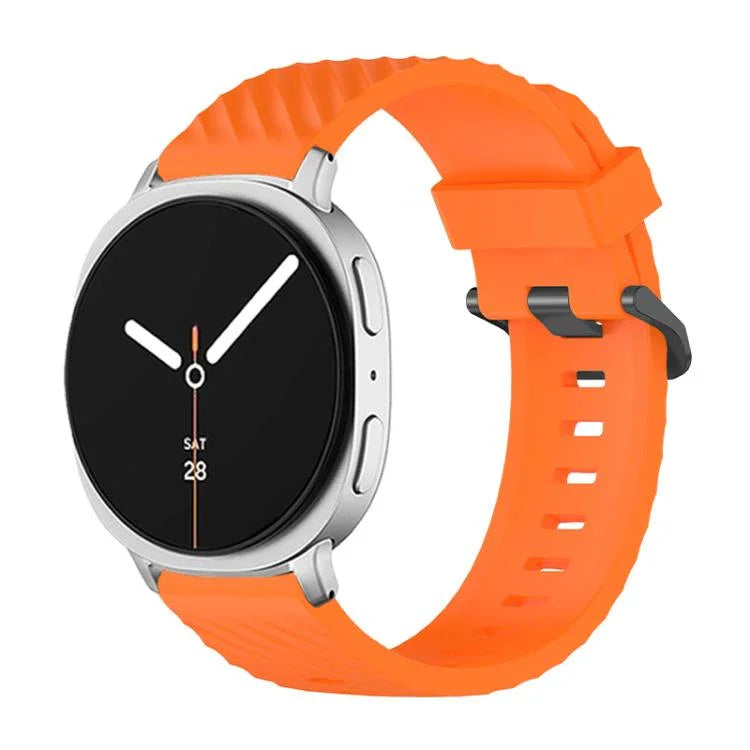 Correia de Relógio em Silicone Abeto com Fivela Preta, Para Samsung Galaxy Watch8 / Watch8 Classic