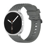 Correia de Relógio em Silicone Abeto com Fivela Preta, Para Samsung Galaxy Watch8 / Watch8 Classic