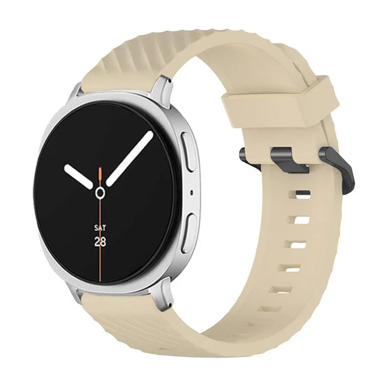 Correia de Relógio em Silicone Abeto com Fivela Preta, Para Samsung Galaxy Watch8 / Watch8 Classic