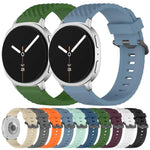 Correia de Relógio em Silicone Abeto com Fivela Preta, Para Samsung Galaxy Watch8 / Watch8 Classic