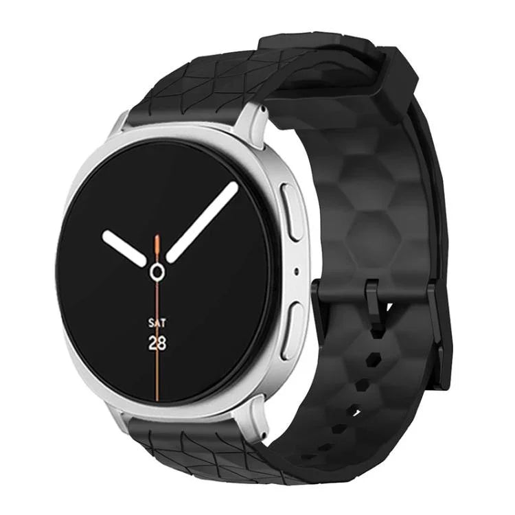 Bracelete de Silicone de Cor Sólida com Textura de Bola de Futebol, para Samsung Galaxy Watch8 / Watch8 Classic