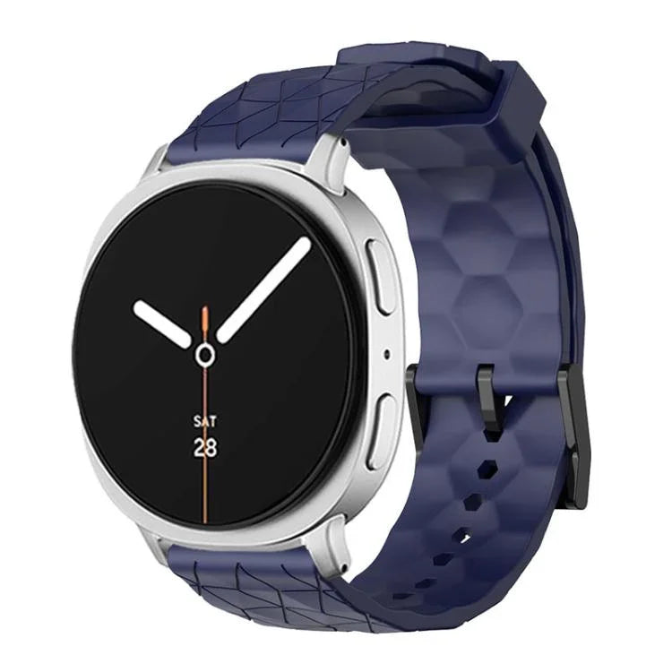 Bracelete de Silicone de Cor Sólida com Textura de Bola de Futebol, para Samsung Galaxy Watch8 / Watch8 Classic