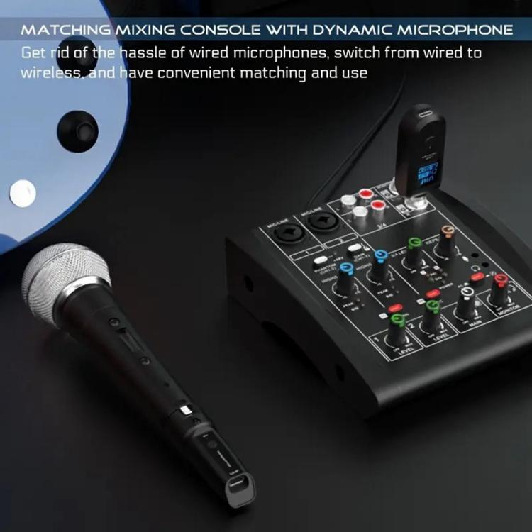 K1 Conversor de Microfone Dinâmico Portátil com Fio para Microfone Sem Fios, 1 Transmissor + 1 Recetor, 1 Transmissor + 1 Recetor