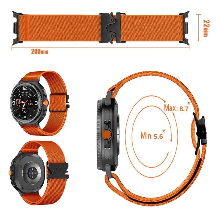 Parachute Buckle Stretch Nylon Watch Band, For Samsung Galaxy Watch8 / Watch8 Classic