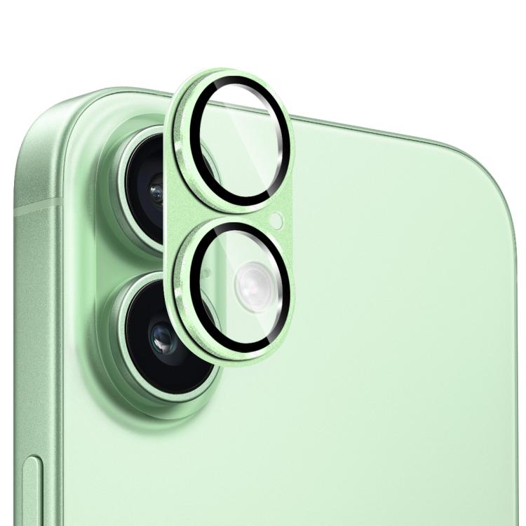 Película de vidro temperado anti-reflexo com armadura fosca para lente da câmara em liga de alumínio ENKAY, para iPhone 17