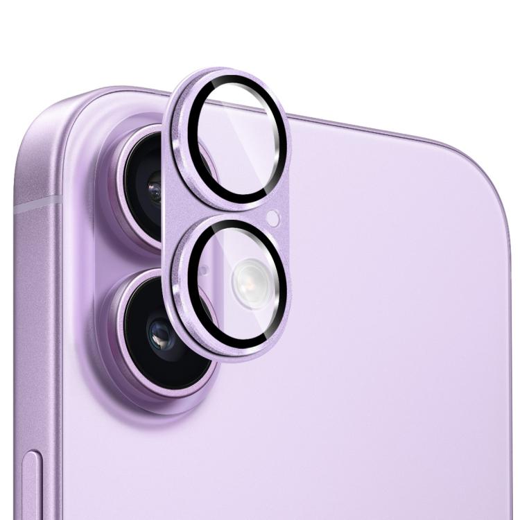 Película de vidro temperado anti-reflexo com armadura fosca para lente da câmara em liga de alumínio ENKAY, para iPhone 17