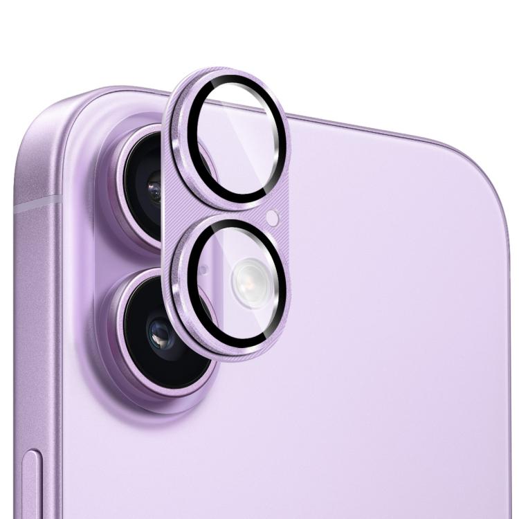 Película de vidro temperado com textura CD em liga de alumínio ENKAY para proteção da lente, para iPhone 17