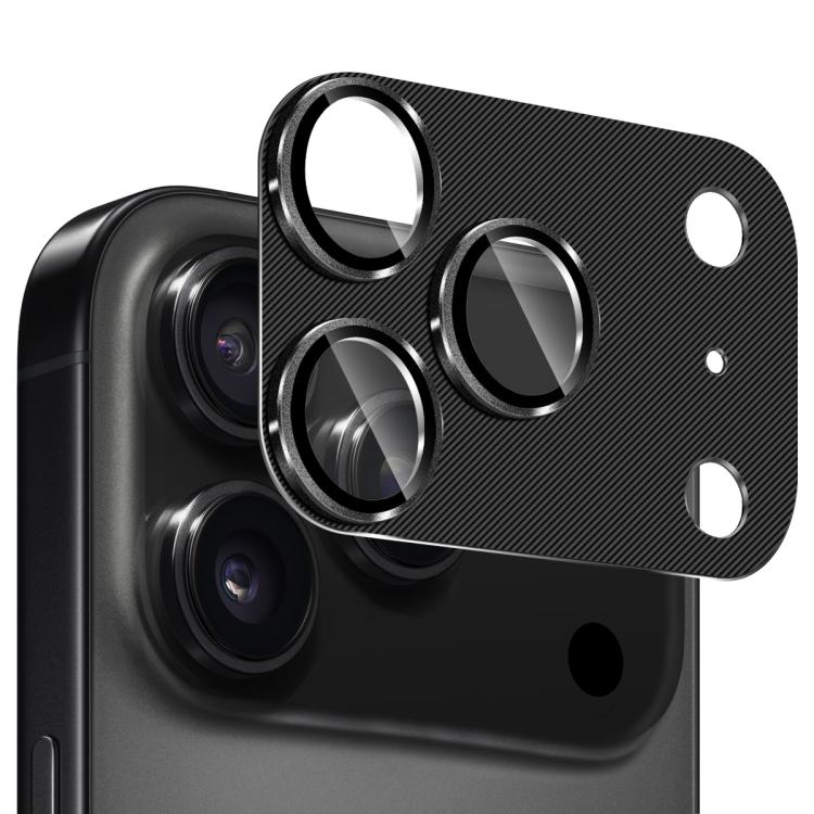 Película de vidro temperado com textura CD em liga de alumínio ENKAY para proteção da lente, para iPhone 17 Pro Max, para iPhone 17 Pro