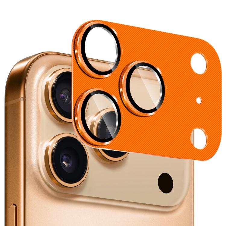 Película de vidro temperado com textura CD em liga de alumínio ENKAY para proteção da lente, para iPhone 17 Pro Max, para iPhone 17 Pro