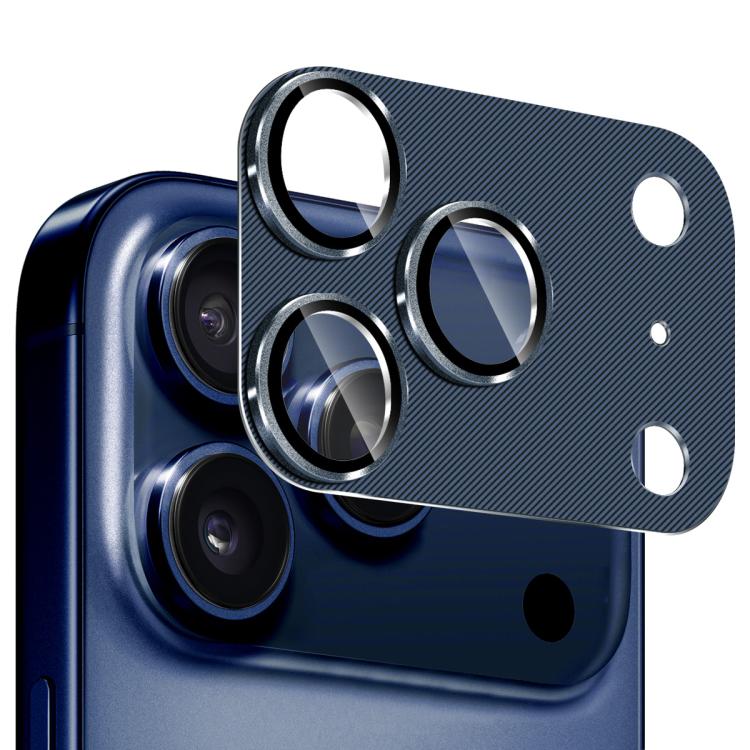 Película de vidro temperado com textura CD em liga de alumínio ENKAY para proteção da lente, para iPhone 17 Pro Max, para iPhone 17 Pro