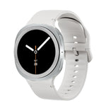 Correia de Silicone com Textura Rombóide no Bezel e Costura de Cor Sólida, Para Samsung Galaxy Watch8 44mm, Para Samsung Galaxy Watch8 40mm